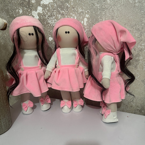 عروسک روشی مدل دامنی با روسری